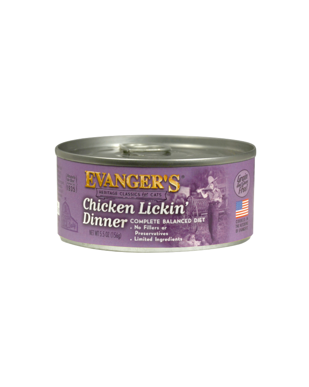 Evangers Heritage Classic Chicken Lickin’ Dinner for Cats