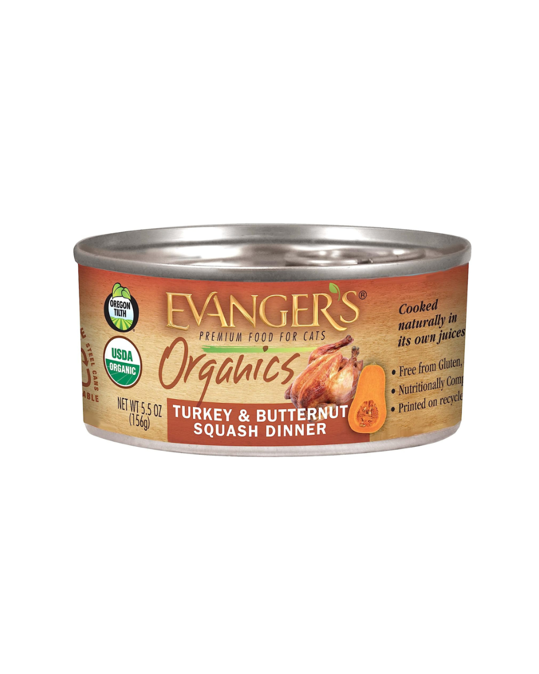 Evangers Organic Turkey & Butternut Squash Dinner for Cats