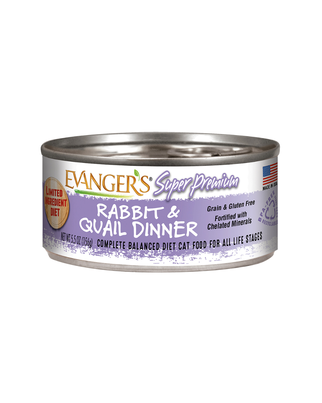 Evangers Super Premium Rabbit and Quail Dinner for Cats