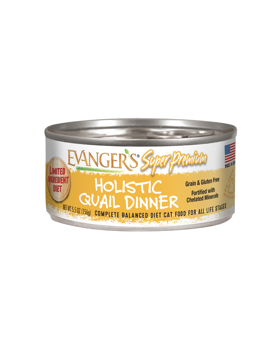 Evangers Super Premium Holistic Quail Dinner for Cats