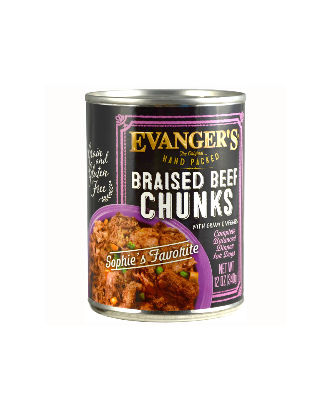Evangers Braised Beef Chunks with Gravy – Packed By Hand! For Dogs
