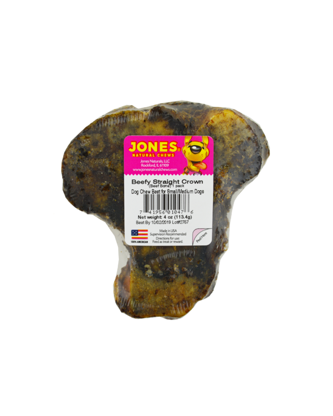 Jones Natural Chews Beefy Straight Crown