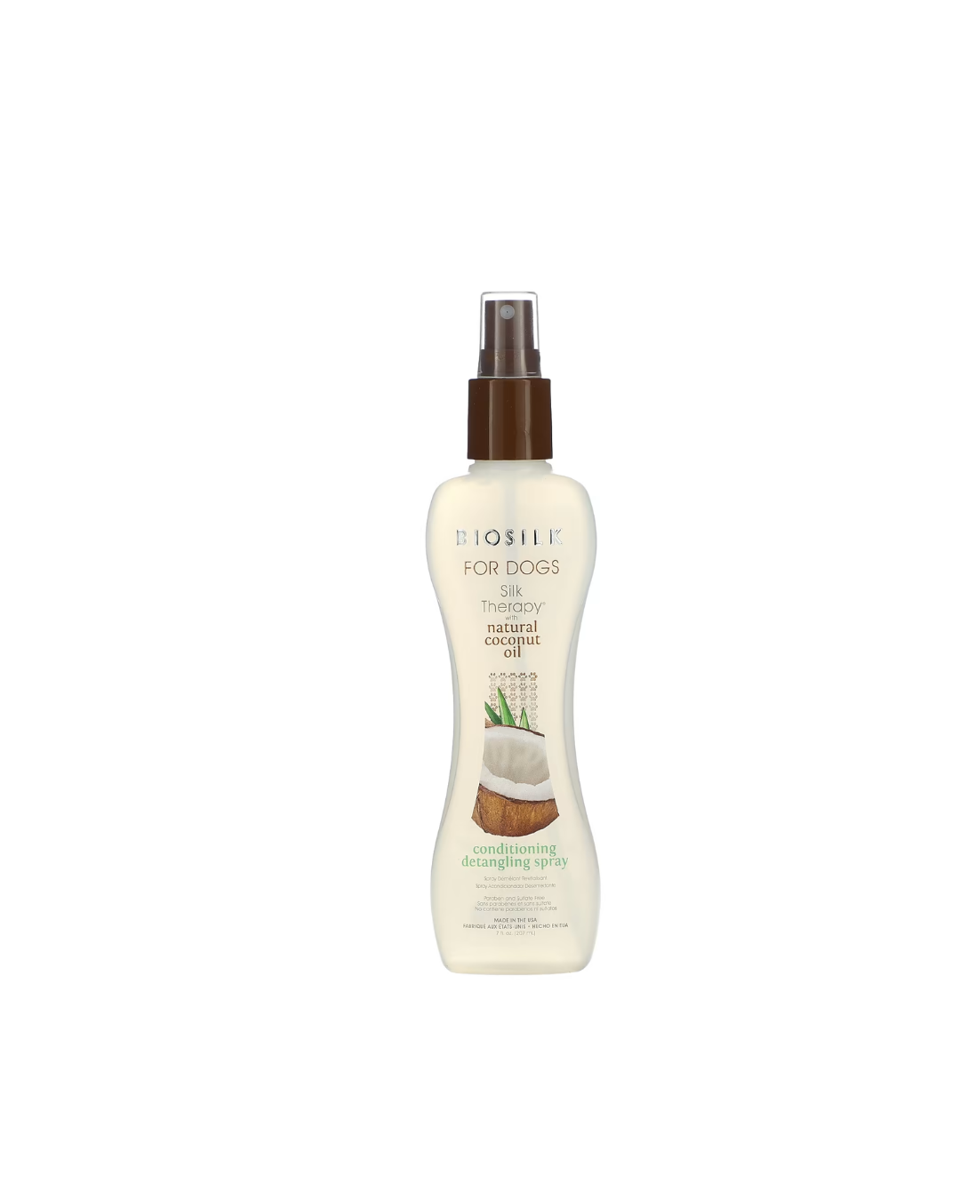 Biosilk Silk Therapy with Natural Coconut Oil Conditioning Detangling Spray For Dogs