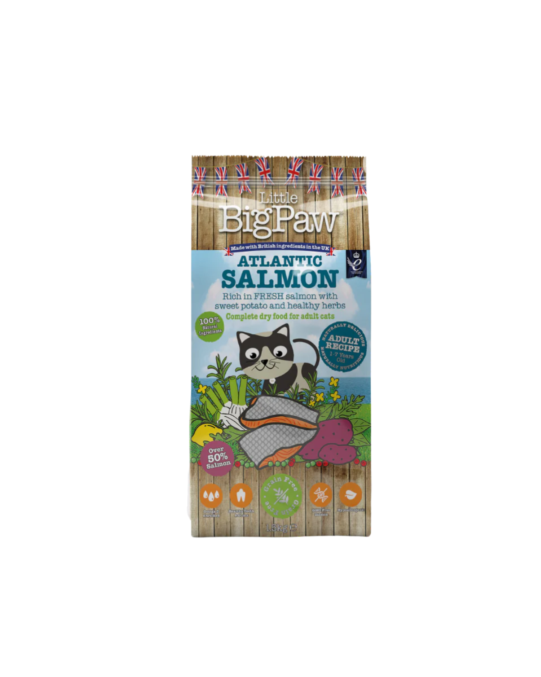 Little Big Paw Atlantic Salmon Complete dry food for Adult Cats