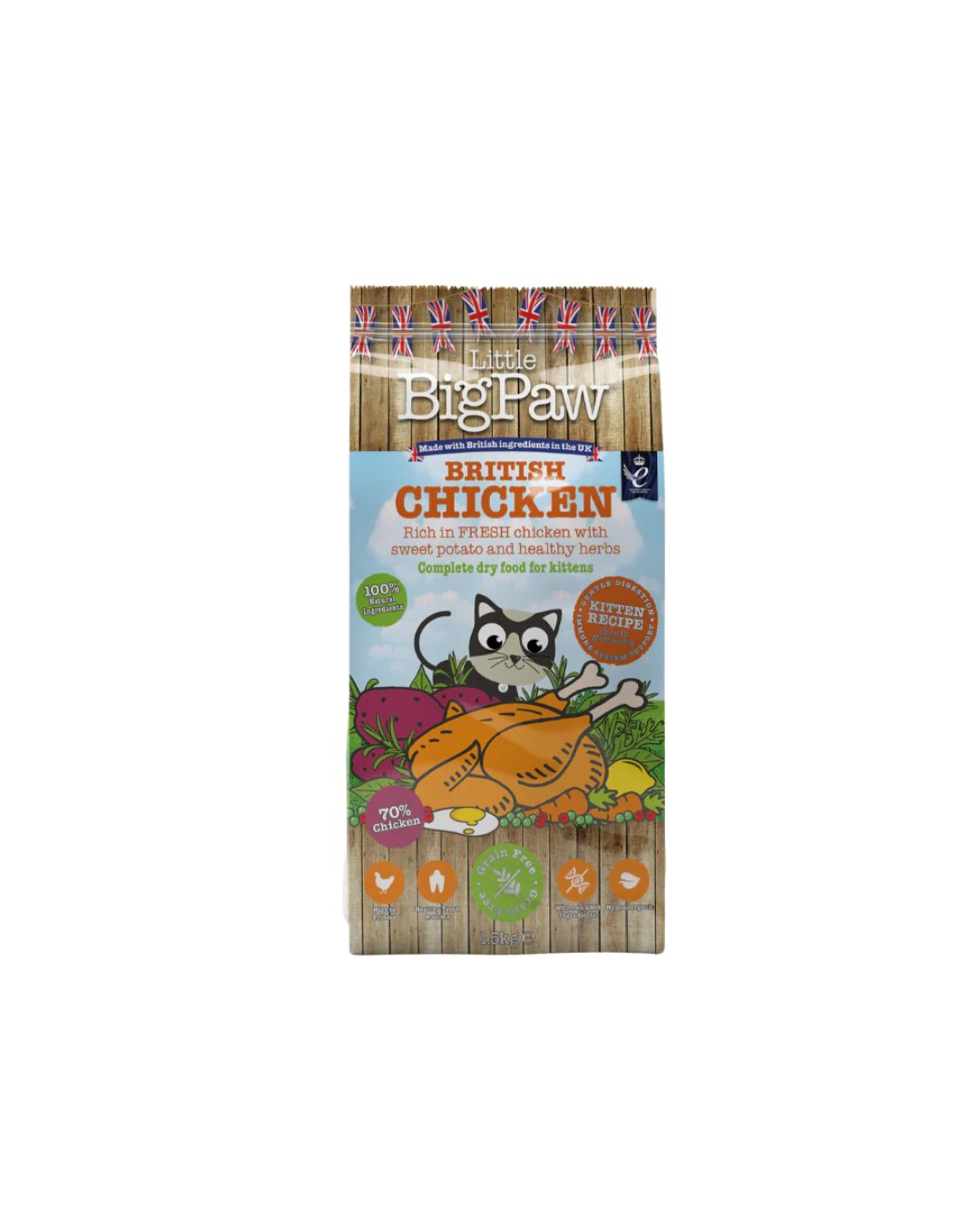 Little Big Paw British Chicken Complete dry food for Kittens