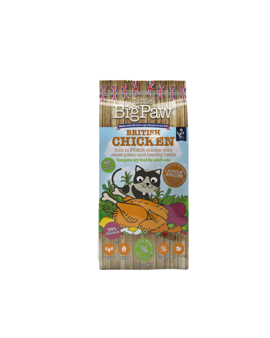 Little Big Paw British Chicken Complete dry food for Adult Cats