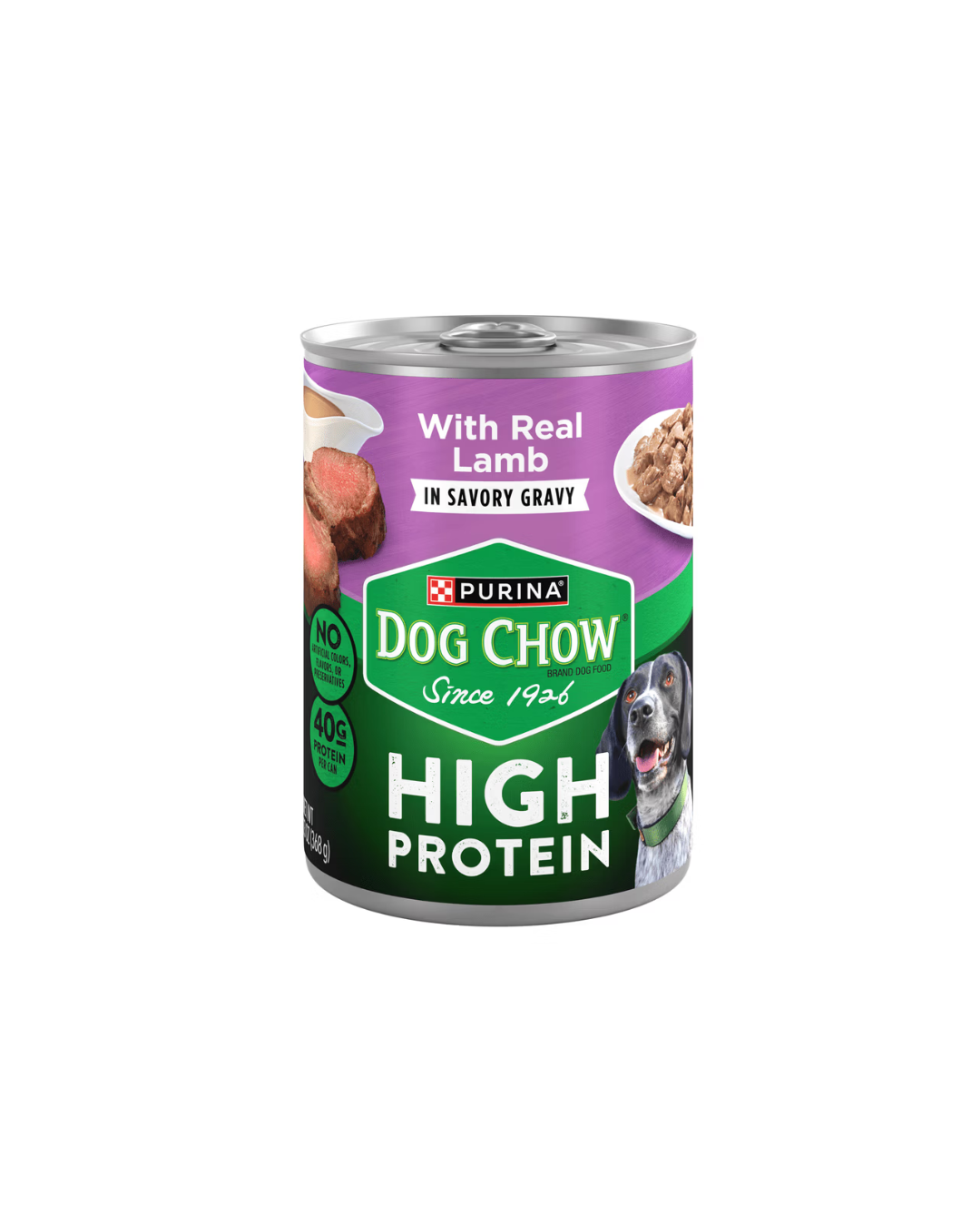 Purina Dog Chow High Protein Wet Dog Food with Real Lamb in Gravy