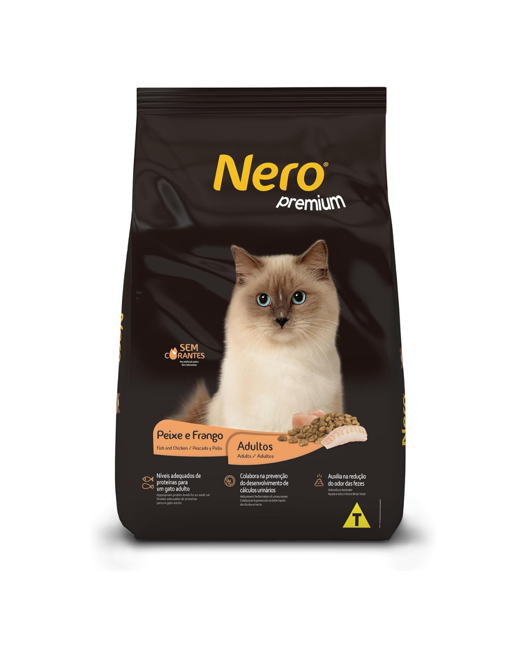 Nero Premium Dry Cat Food Adult, Fish and Chicken Flavor
