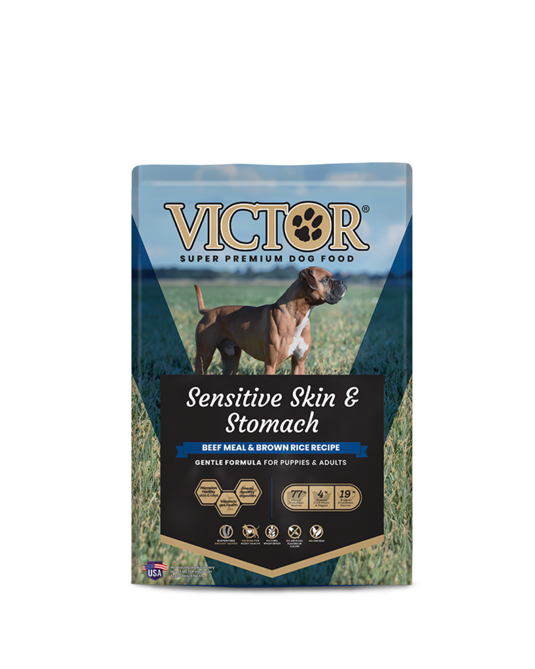 Victor Sensitive Skin & Stomach Beef Meal & Brown Rice Recipe