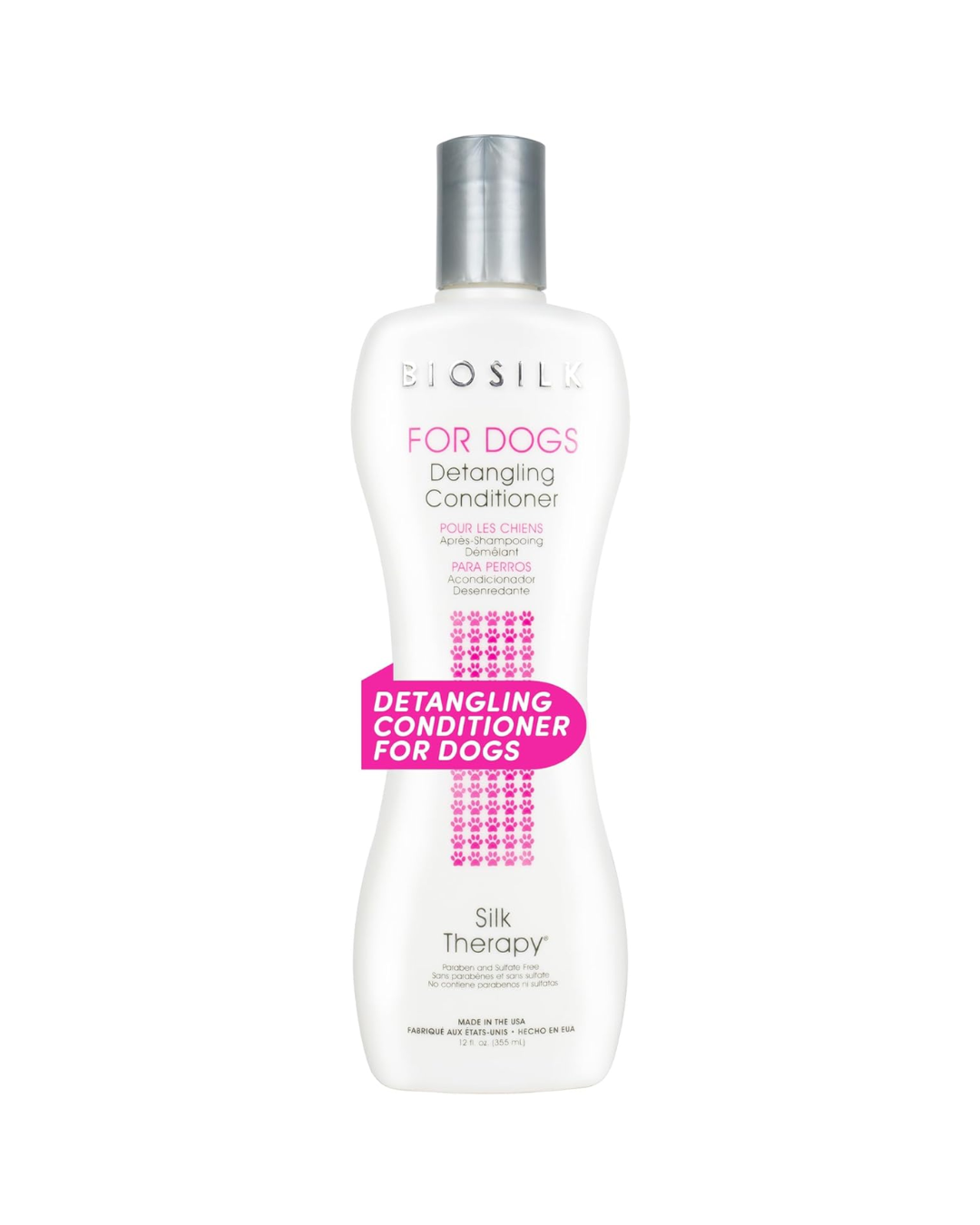 BioSilk for Dogs Silk Therapy Dog Detangling Conditioner