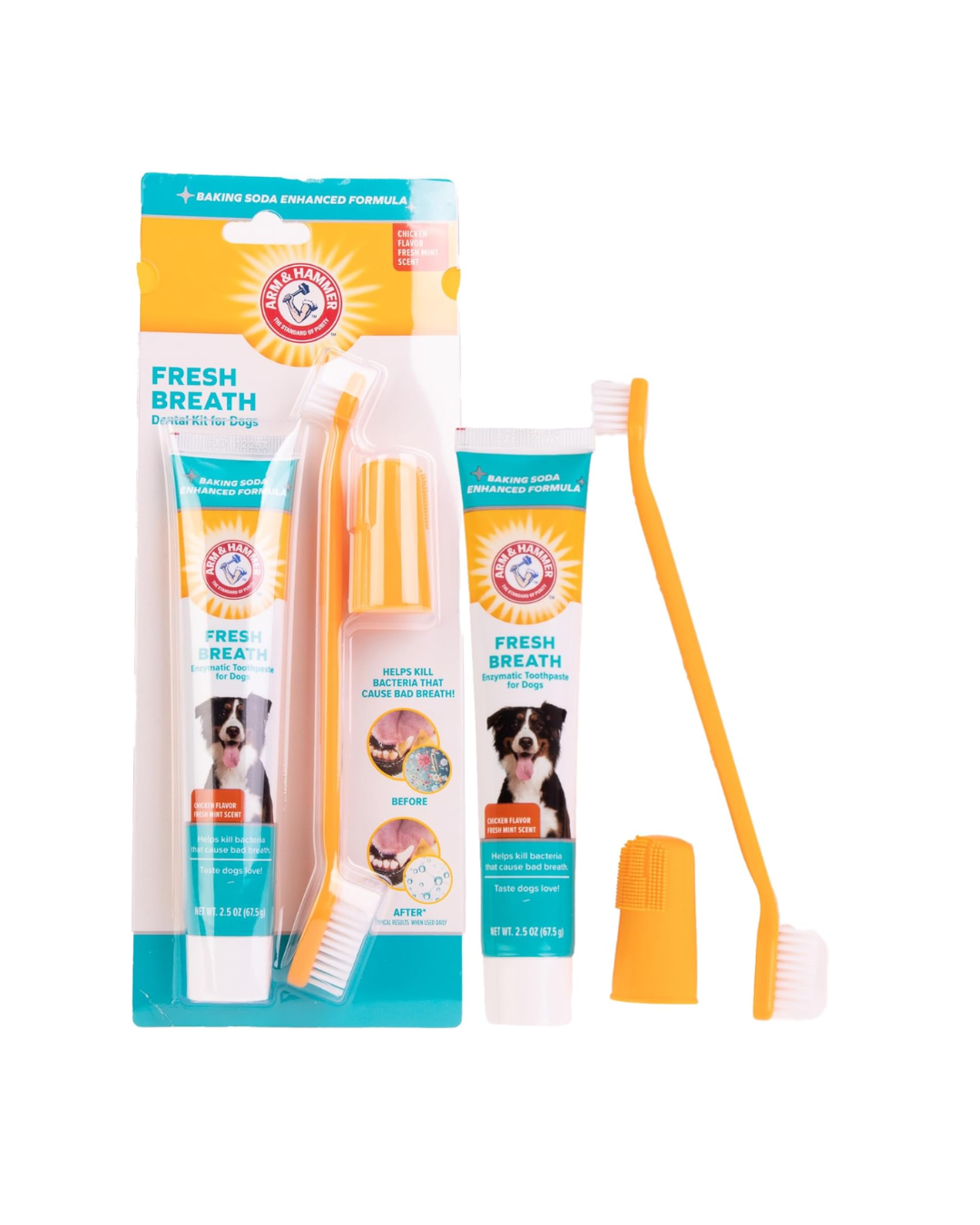 Arm & Hammer for Pets Fresh Breath Enzymatic Dog Dental Care Kit