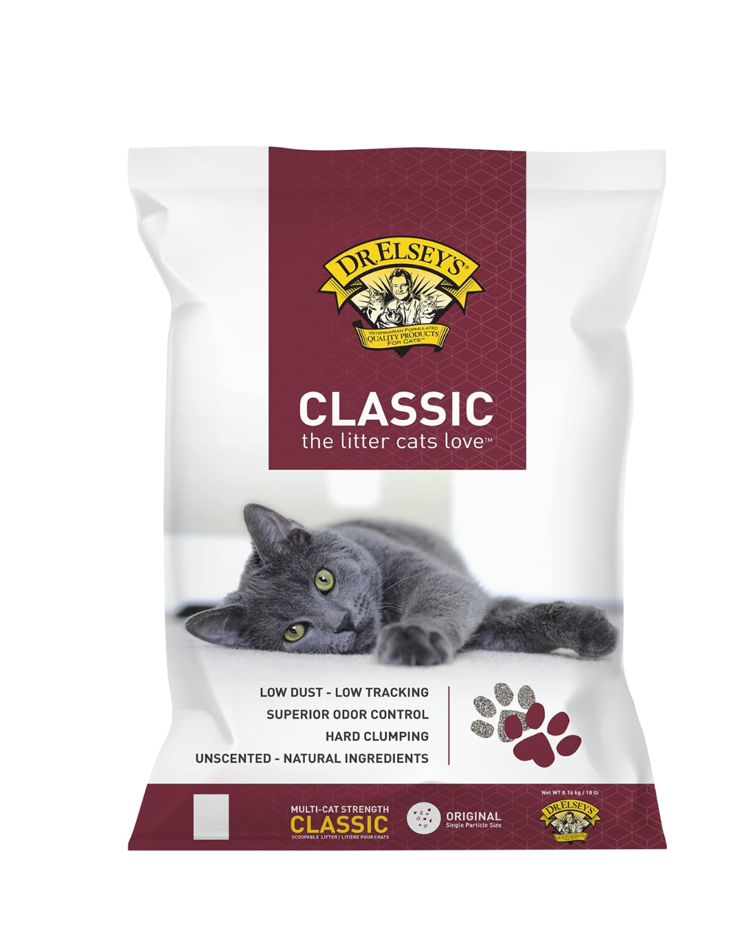 Dr. Elsey's Classic Unscented Clumping Clay Cat Litter