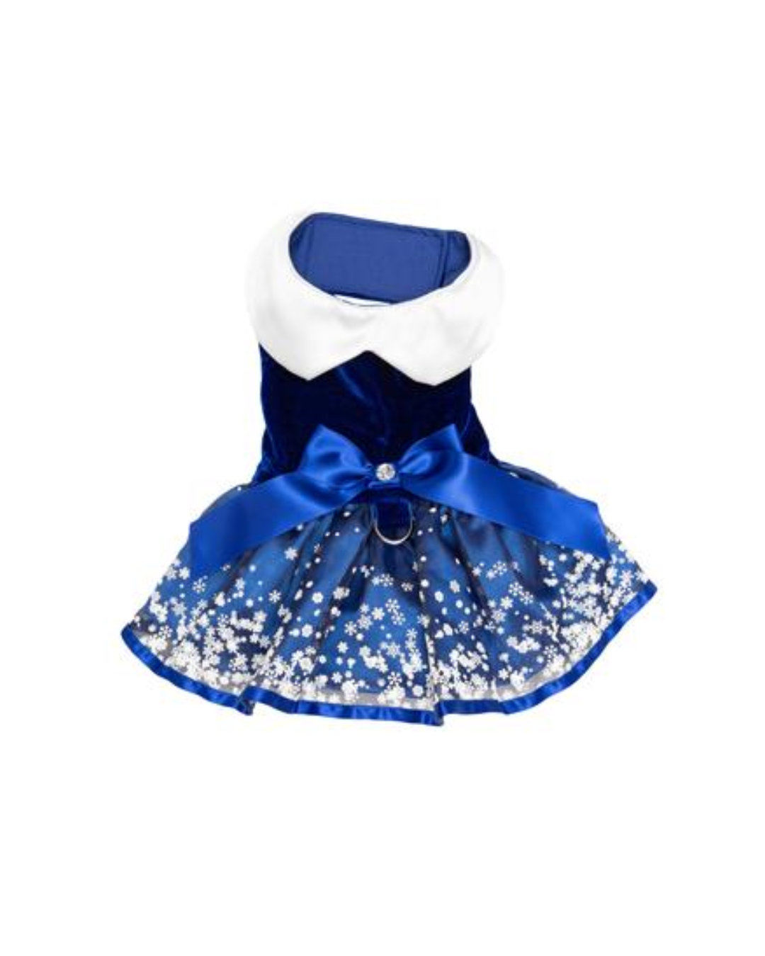 Doggie Design Holiday Dog Harness Dress - Snowflakes