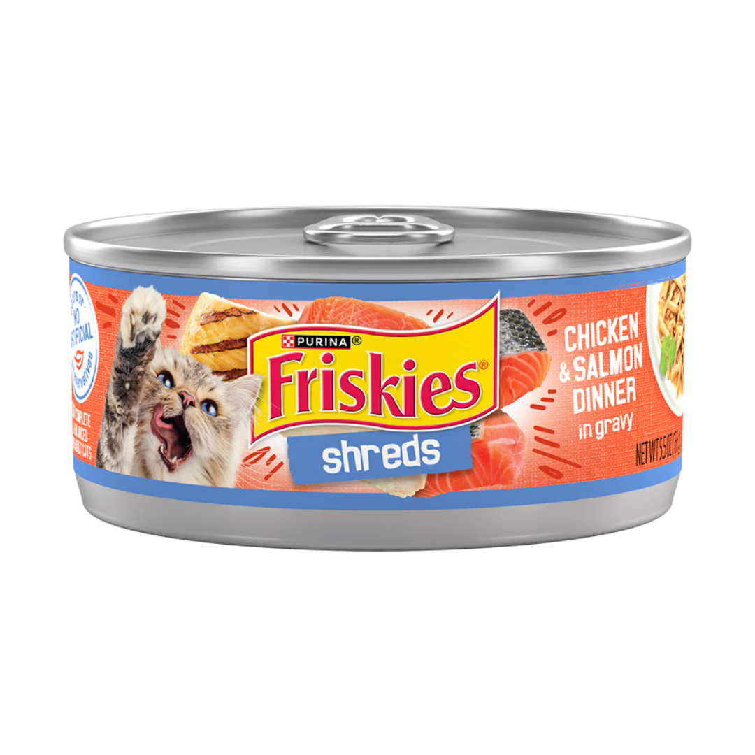 Friskies Shreds Chicken & Salmon Dinner In Gravy