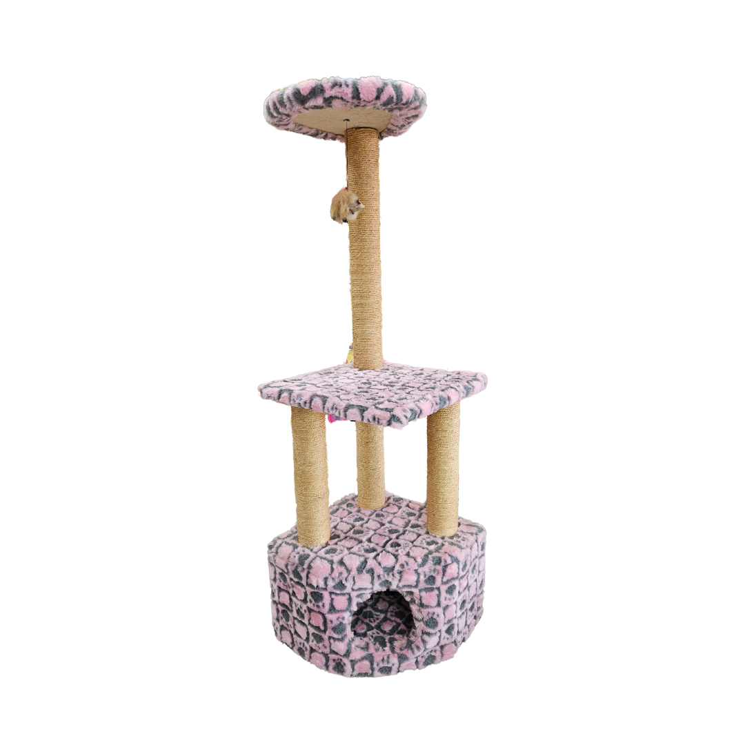Cat Scratch House Pink & black