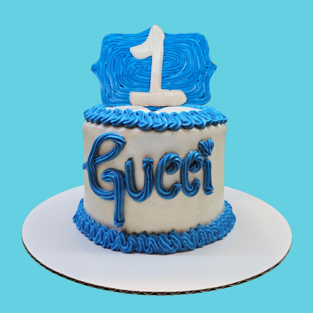 Dog Birthday Cake with Icing Cookie