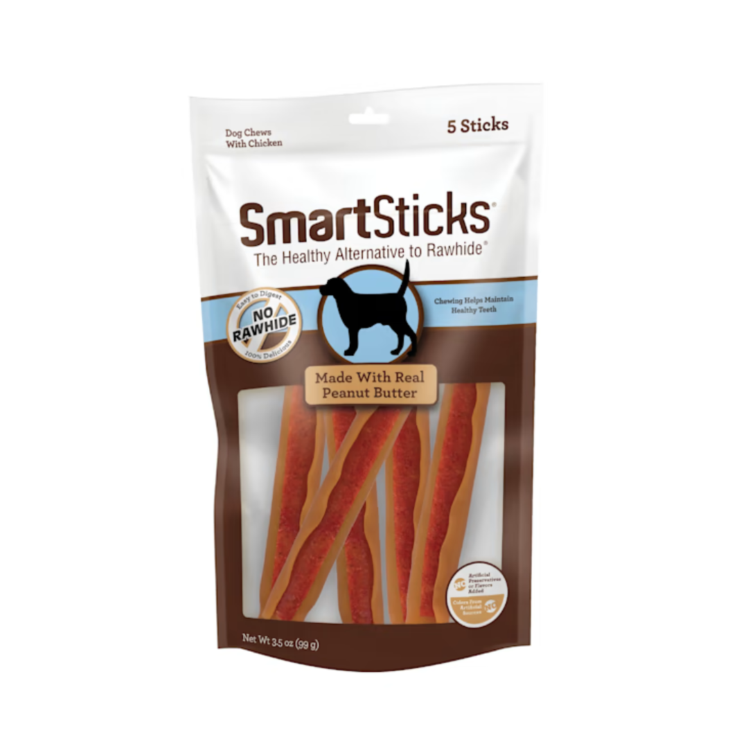 SmartBones SmartSticks Chicken & Peanut Butter No-Rawhide Dog Chews