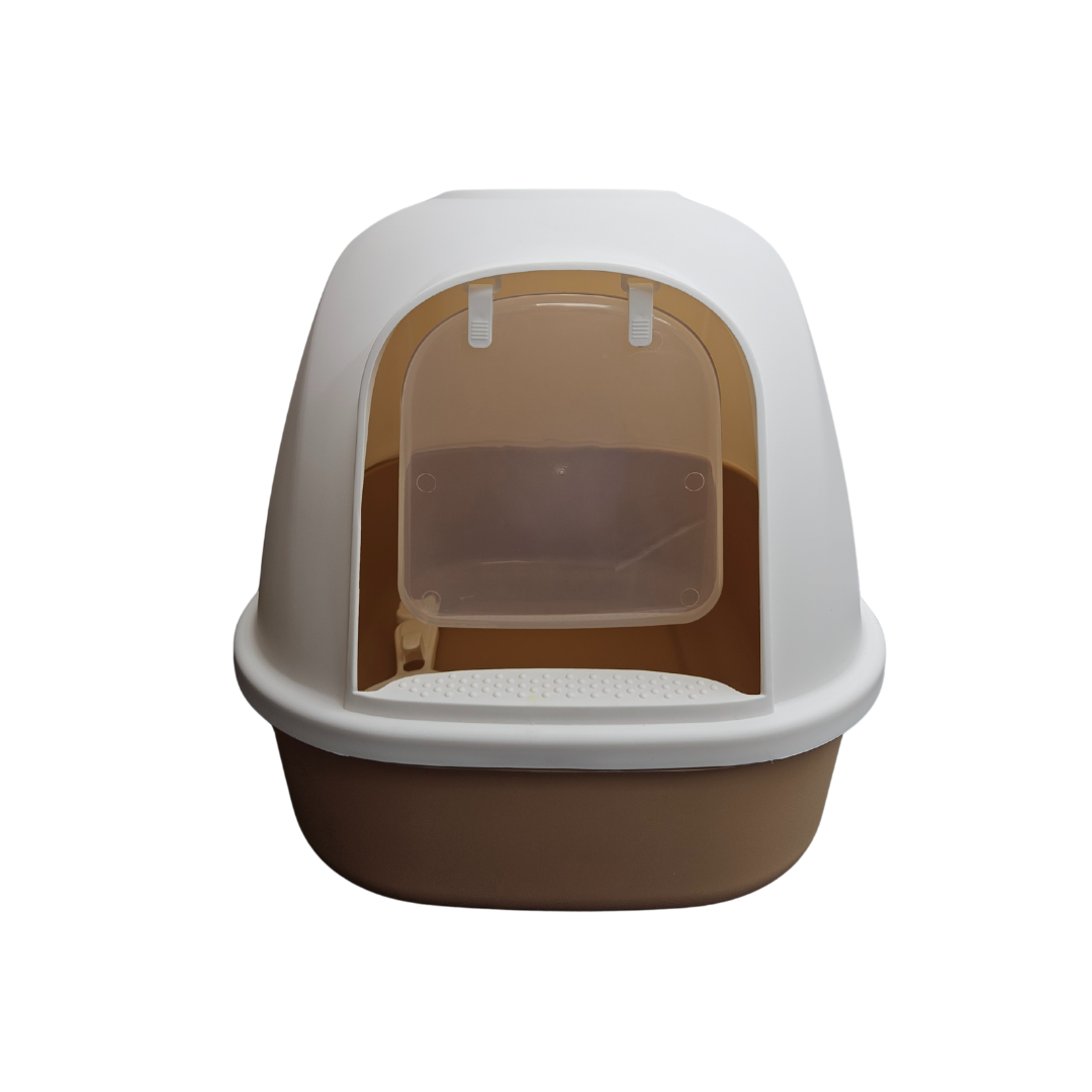 Cat litter Box white and Cream