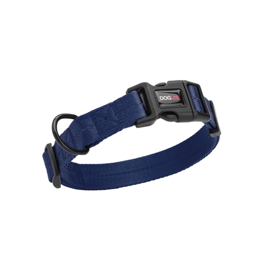 DOGLINE Nylon Flat Dog Collar 13''