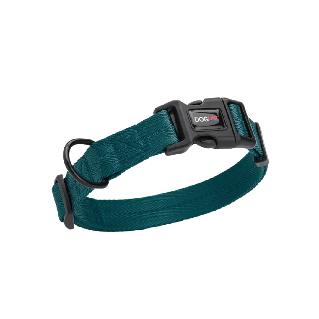 DOGLINE Nylon Flat Dog Collar 13''