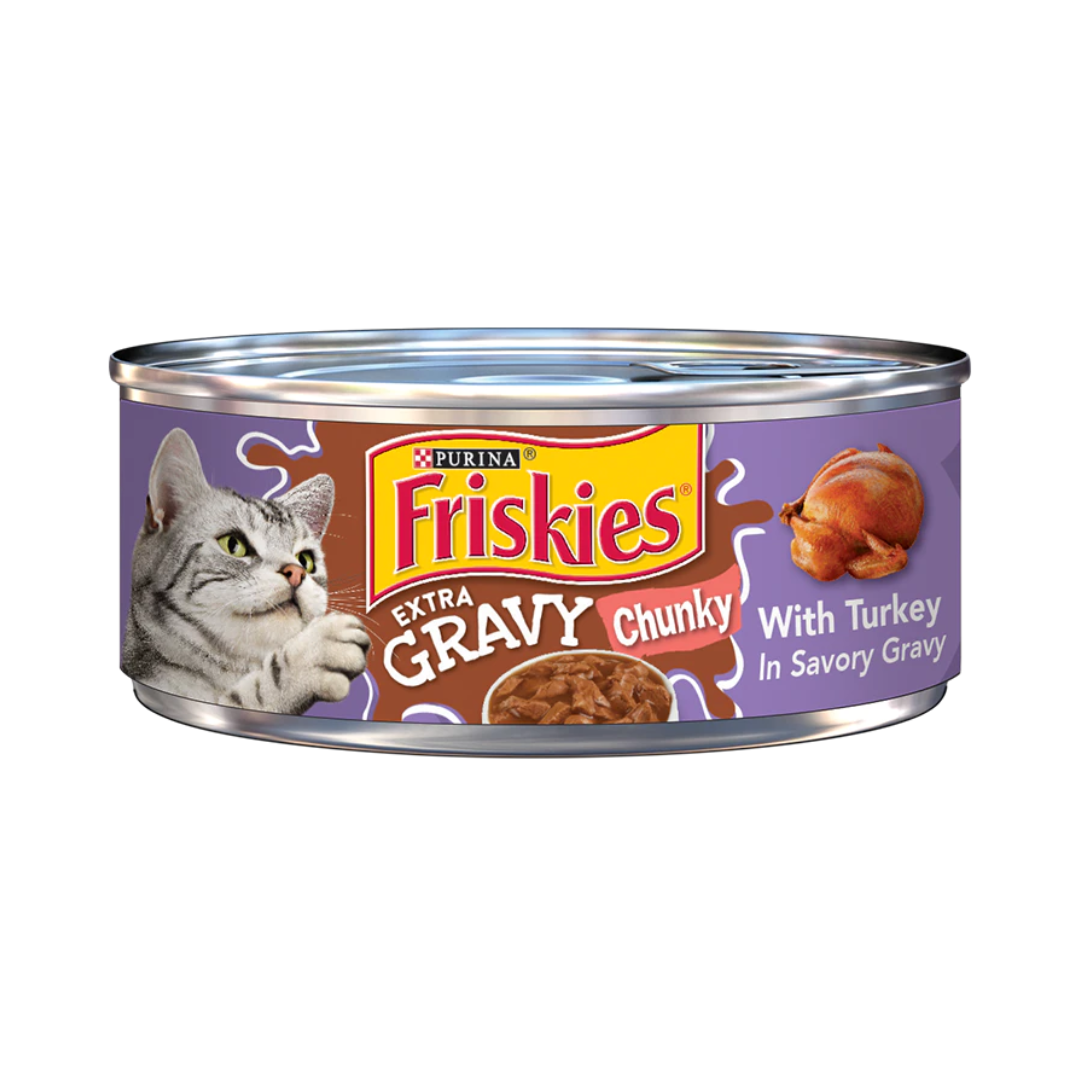 Friskies Extra Gravy Chunky With Turkey In Savory Gravy