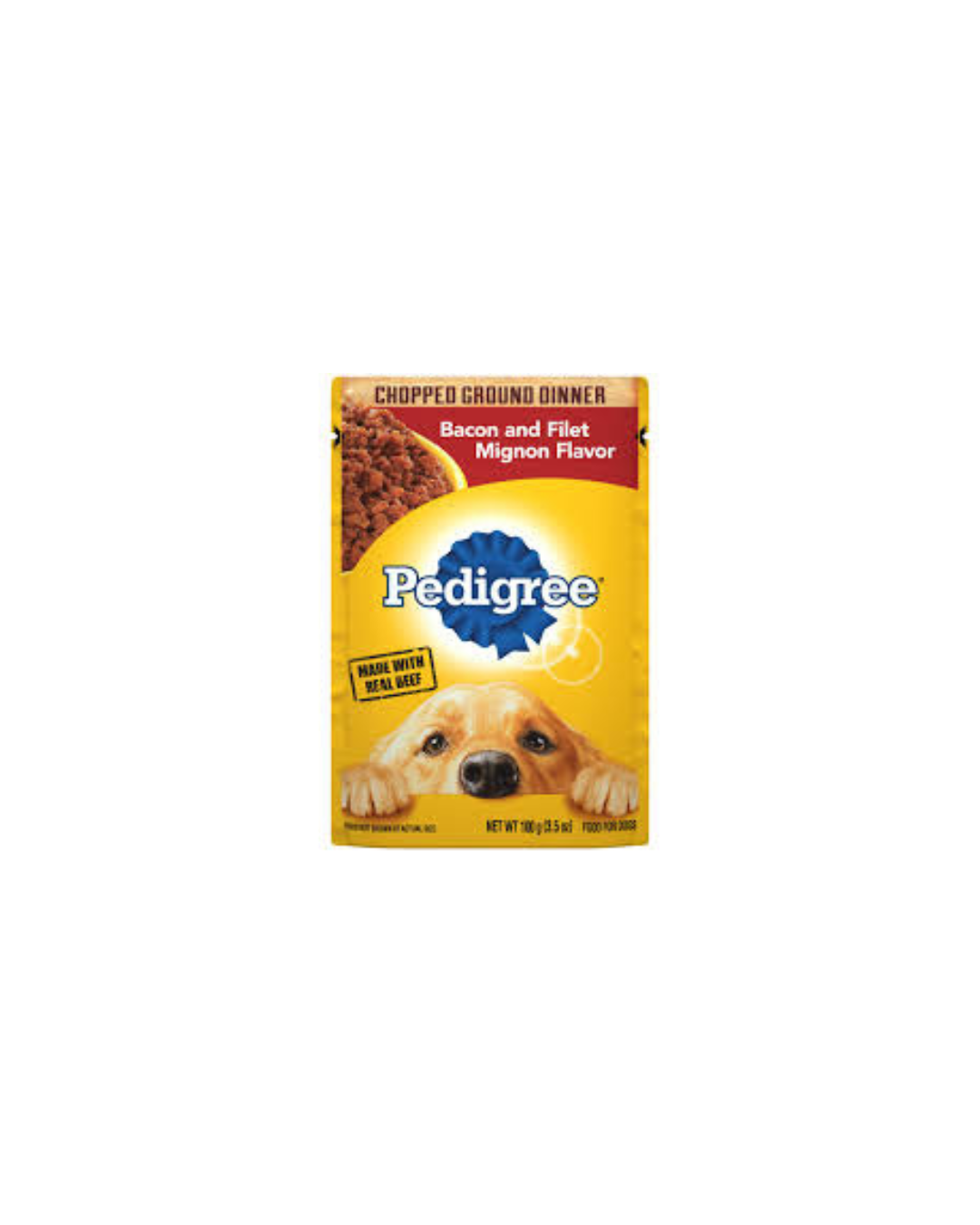 PEDIGREE® Pouch Chopped Ground Dinner Bacon and Filet Mignon Flavor