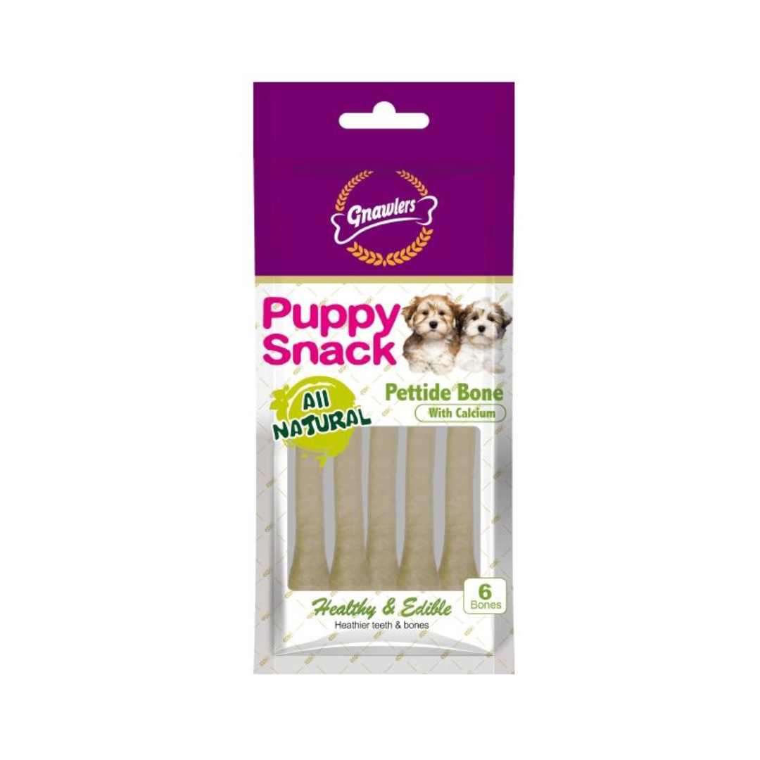 Gnawlers Puppy Snack Pettide Bone With Calcium Dog Treats