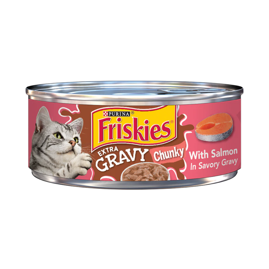 Purina Friskies Extra Gravy Chunky With Salmon In Savory Gravy