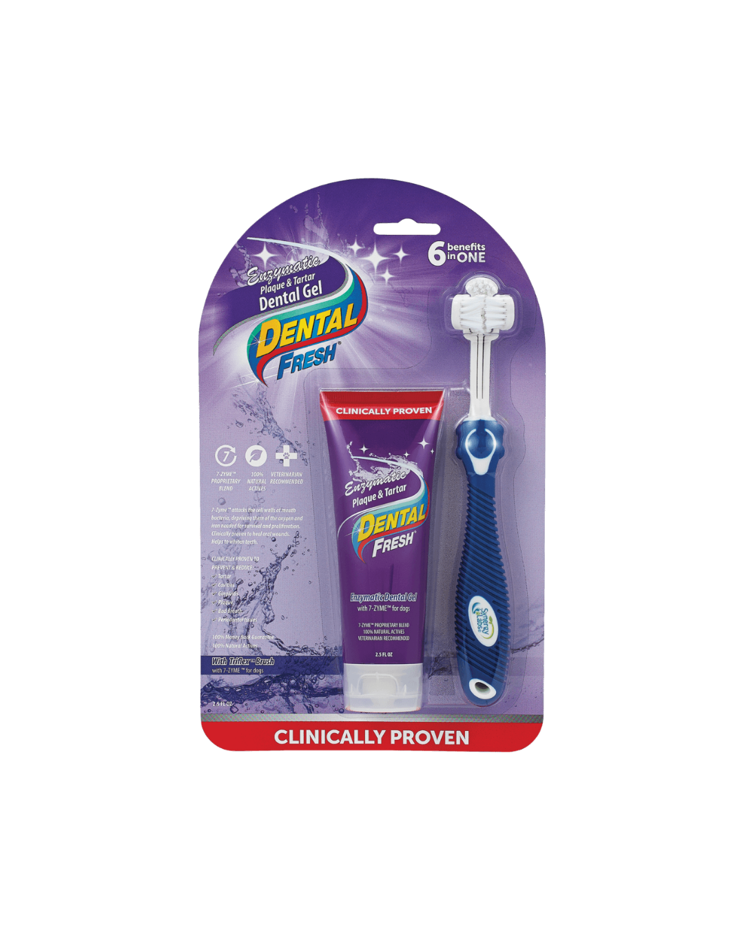 Dental Fresh Enzymatic Gel Triflex Toothbrush Kit