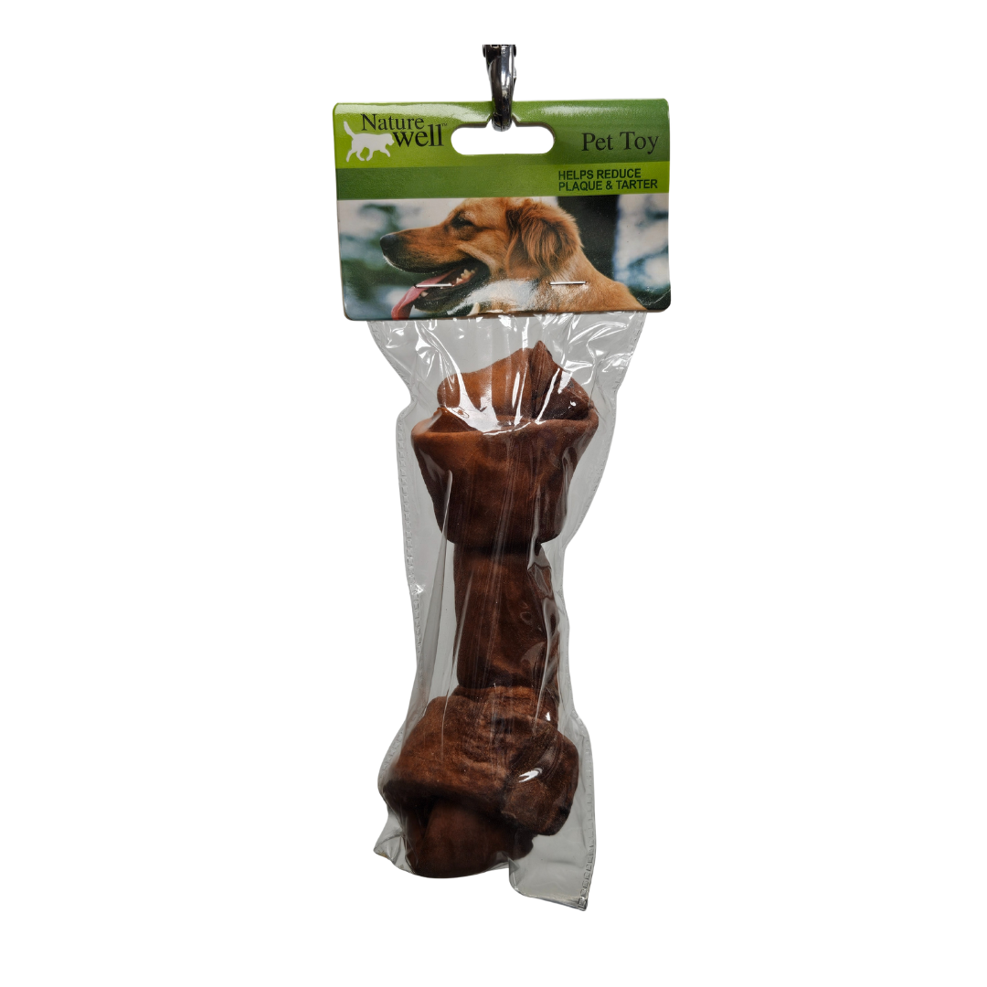 Nature Well 8" Knotted Rawhide Bone Beef