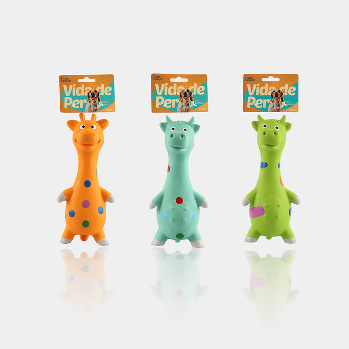 Vida De Perro Latex Dog Toy - Cow, Single Piece, With Regular Squeaker