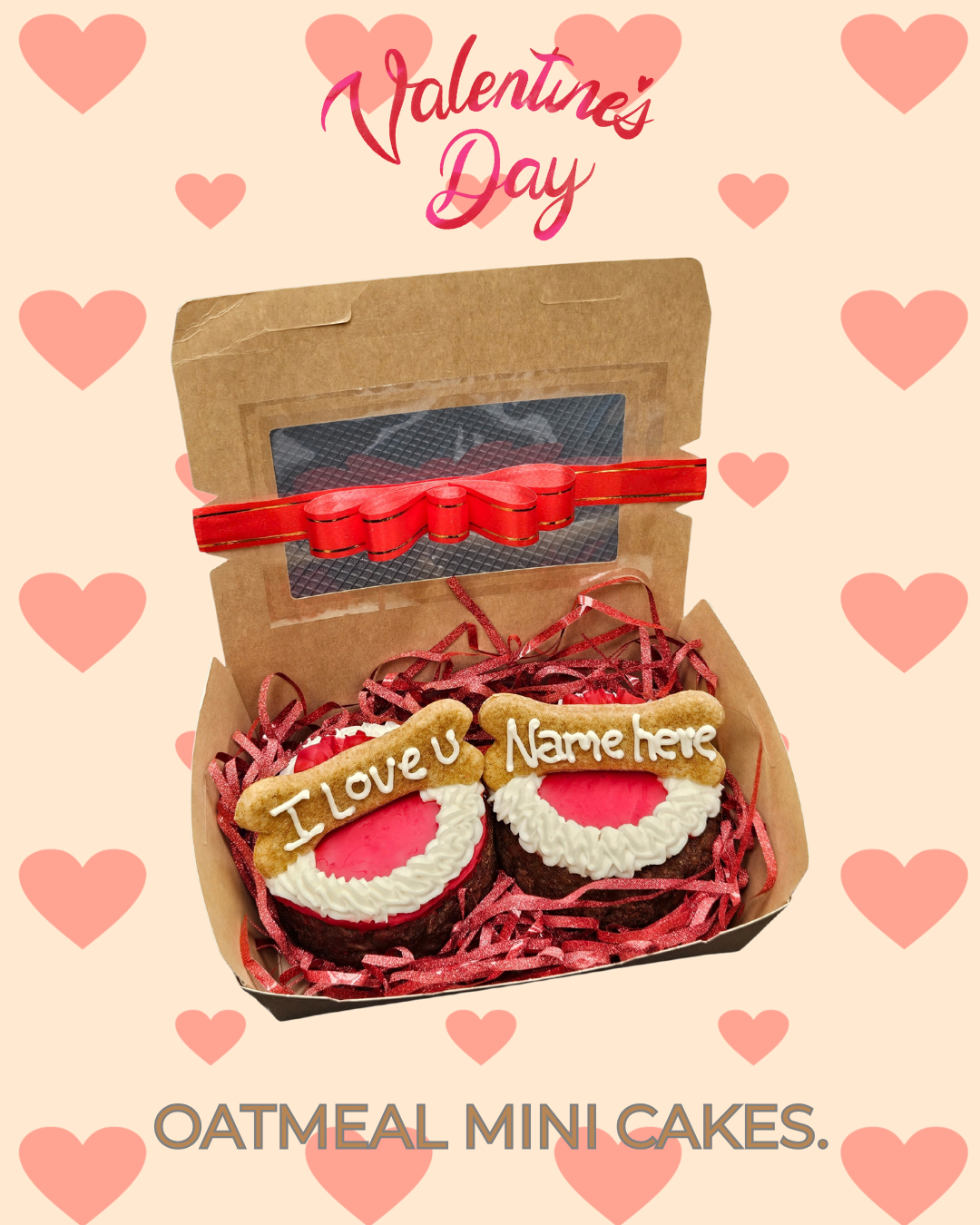 Valentine's Special - Oatmeal Mini Cakes (Personalized)