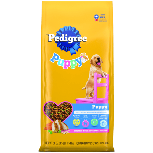 PEDIGREE® PUPPY™ Growth & Protection Dry Dog Food Chicken & Vegetable Flavor