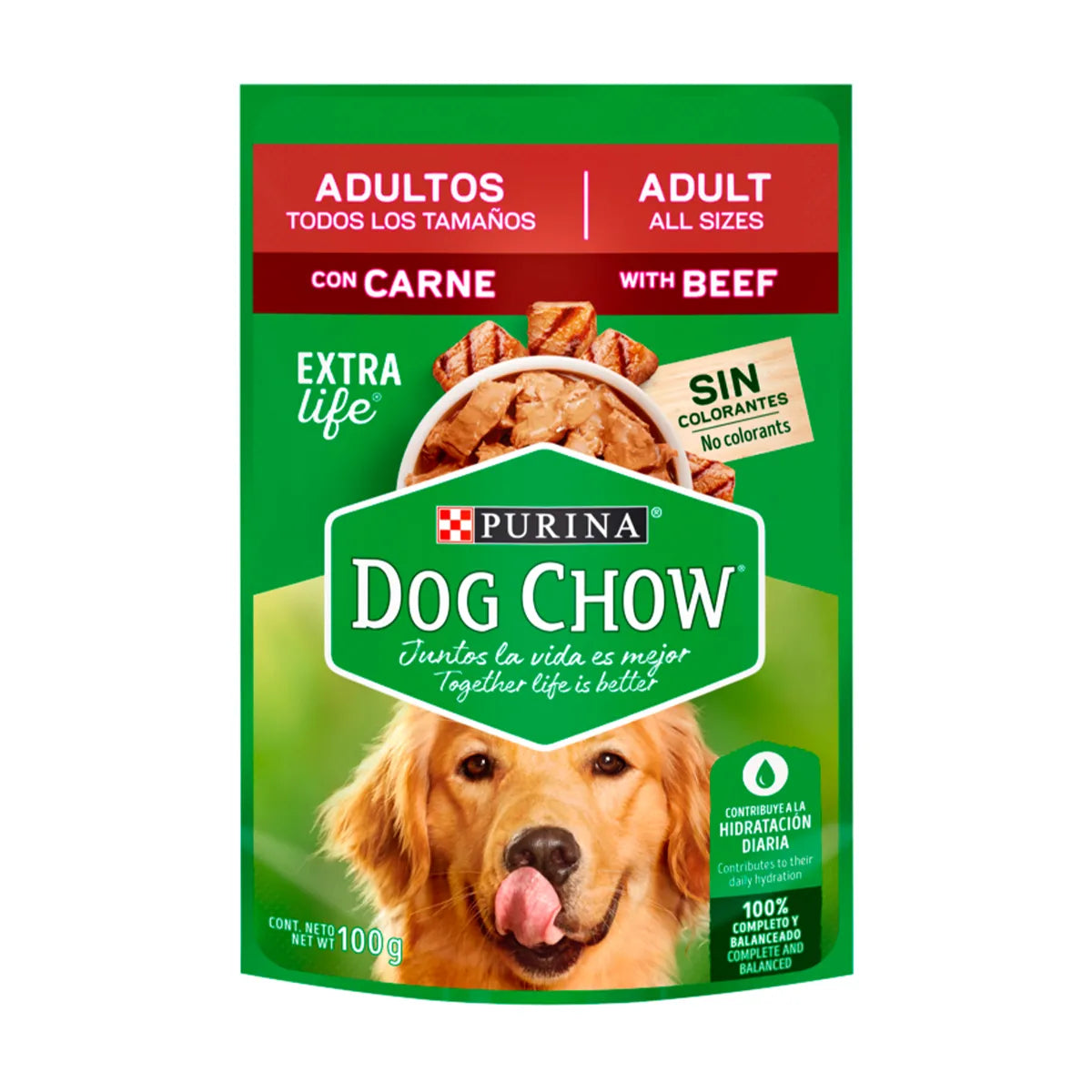 PURINA DOG CHOW WET FOOD ADULTS ALL SIZES WITH BEEF
