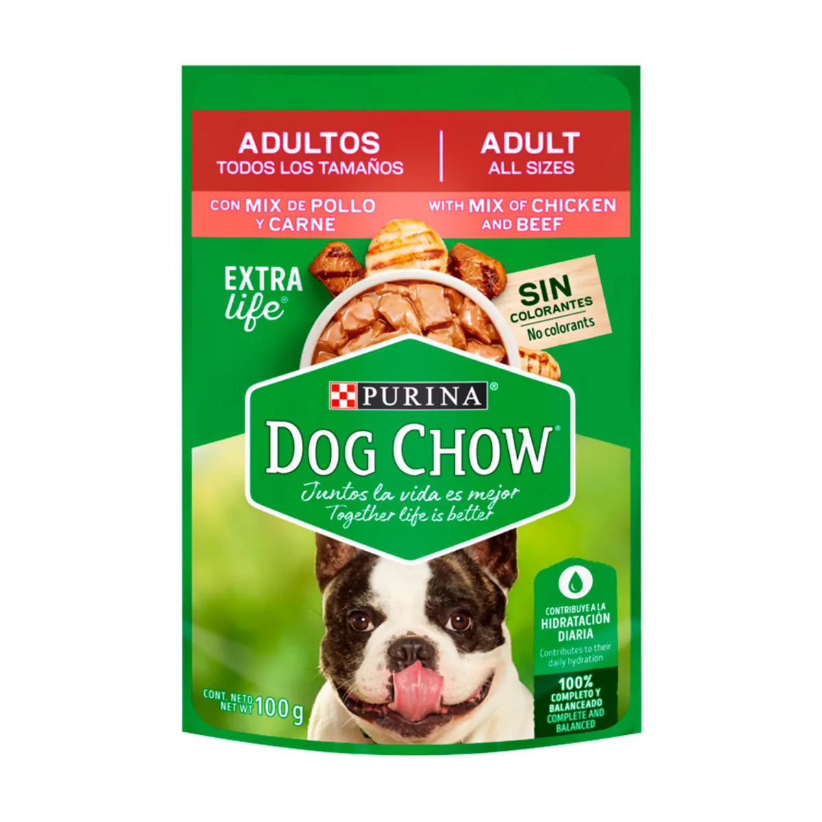 PURINA DOG CHOW WET FOOD ADULTS ALL SIZES WITH CHICKEN AND MEAT MIX