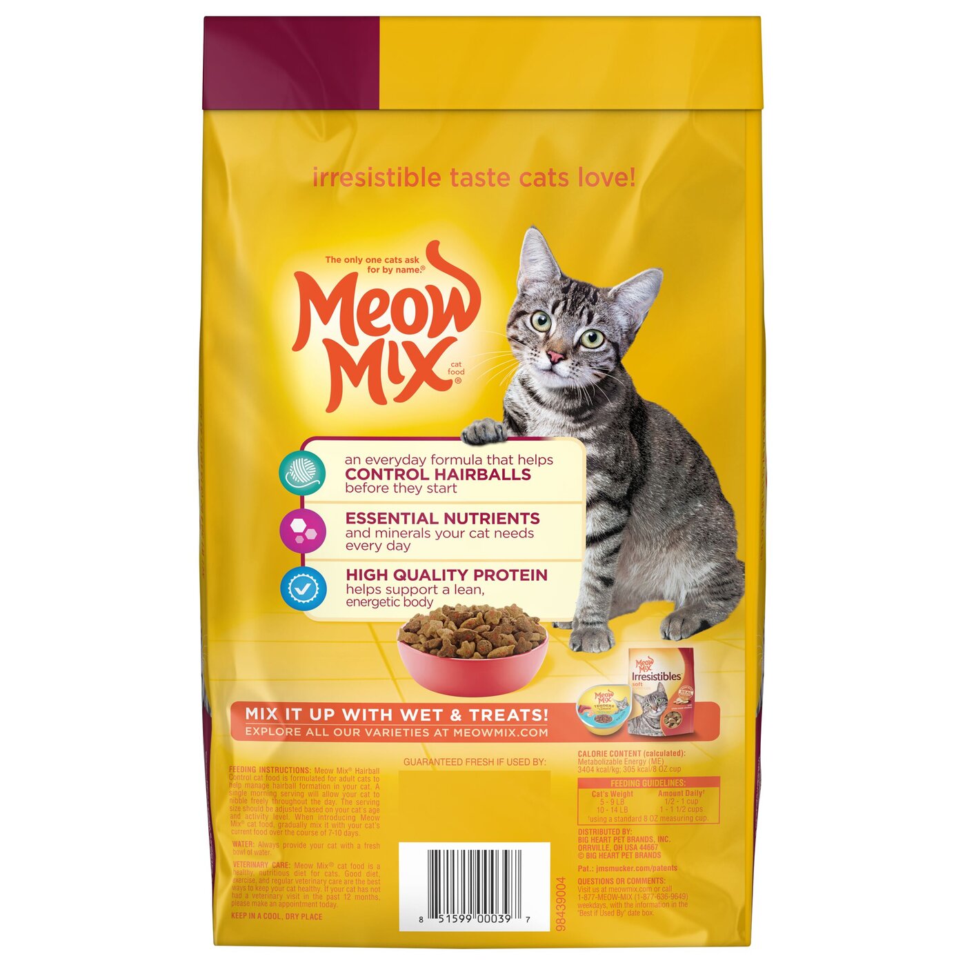 Meow Mix Hairball Control Cat Food