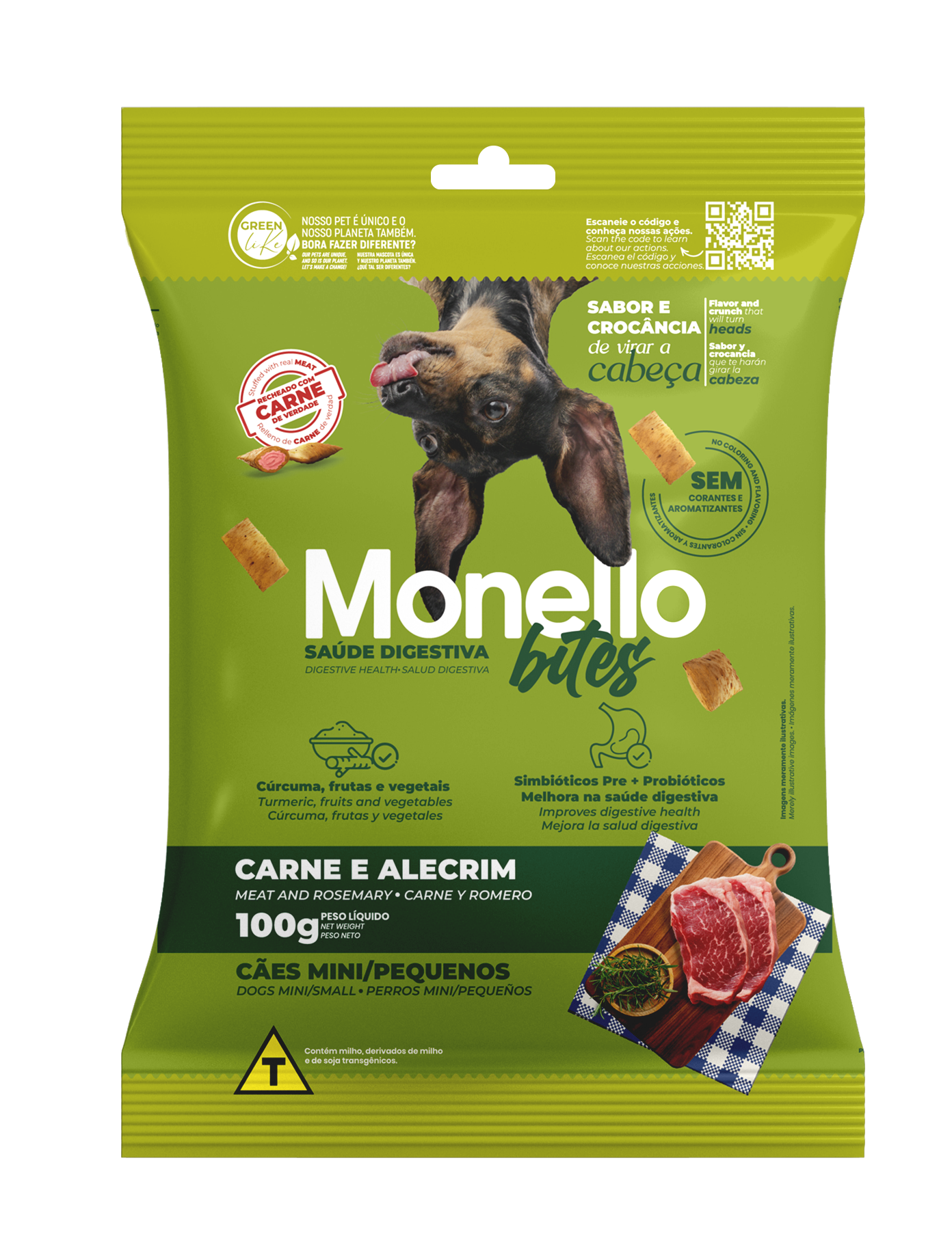 Monello Bites Mini and Small Breeds Dogs - Digestive Health