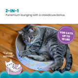Scratch & Cuddle Corrugated Cat Scratcher and Lounger Bowl for Small Cats, Mlt