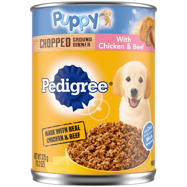 PEDIGREE® PUPPY™ Complete Nutrition - Chopped Ground Dinner with Chicken & Beef Wet Dog Food