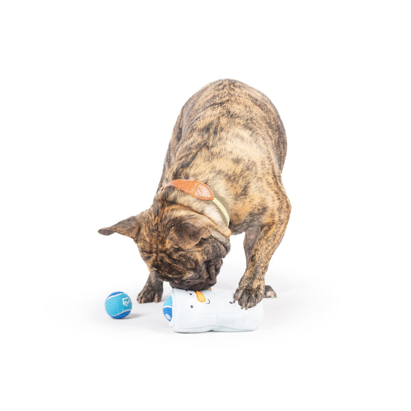 Huxley and Kent Squeak 'n Peek Frosty Snowman Dog Toy