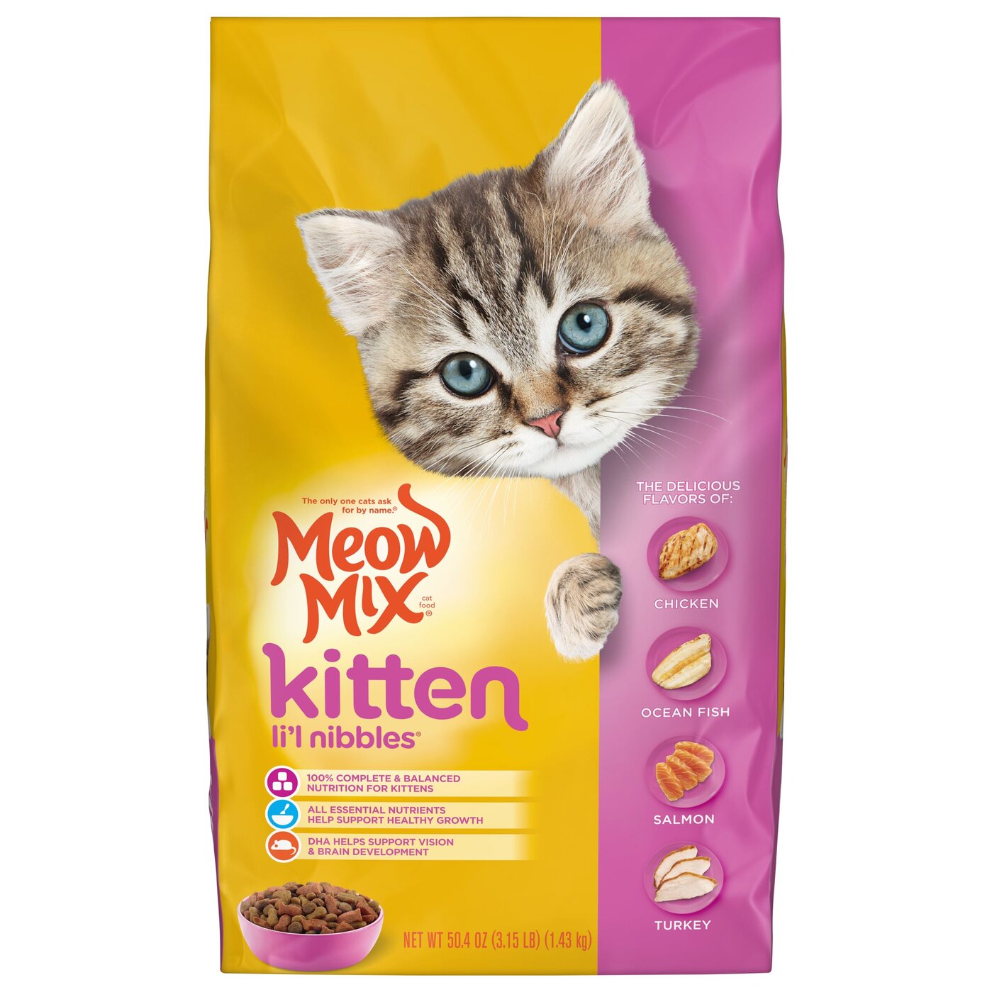 Meow Mix Kitten Lil Nibbles® Cat Food