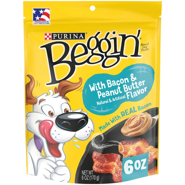 Purina Beggin' With Bacon And Peanut Butter Flavor Dog Treats