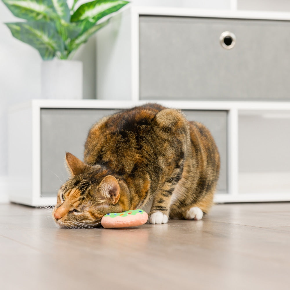 Huxley and Kent Lit Donut & Peppermint Candy 2pk Cat Toy