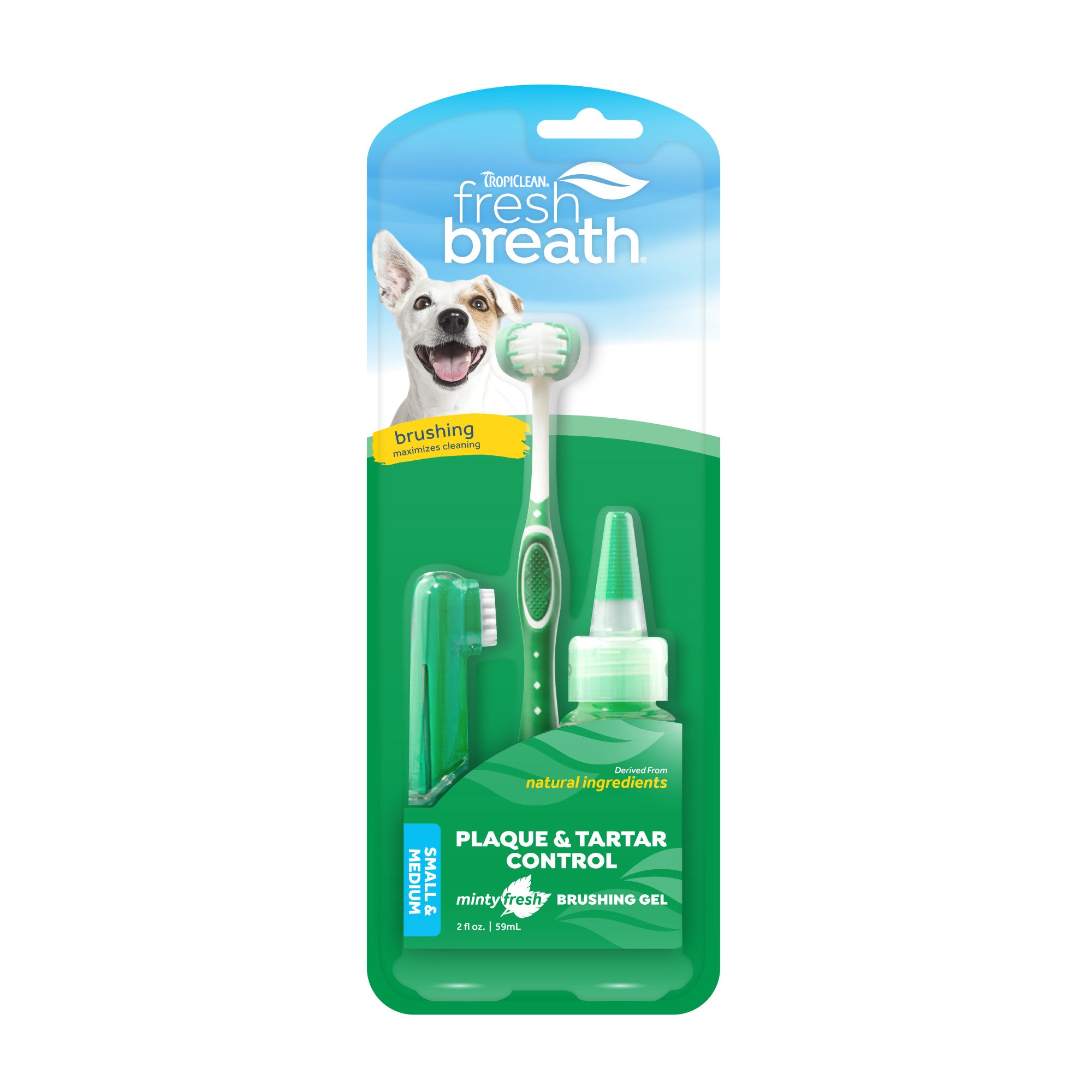 Tropiclean Fresh Breath Oral Care Kit for Small/Medium Dogs