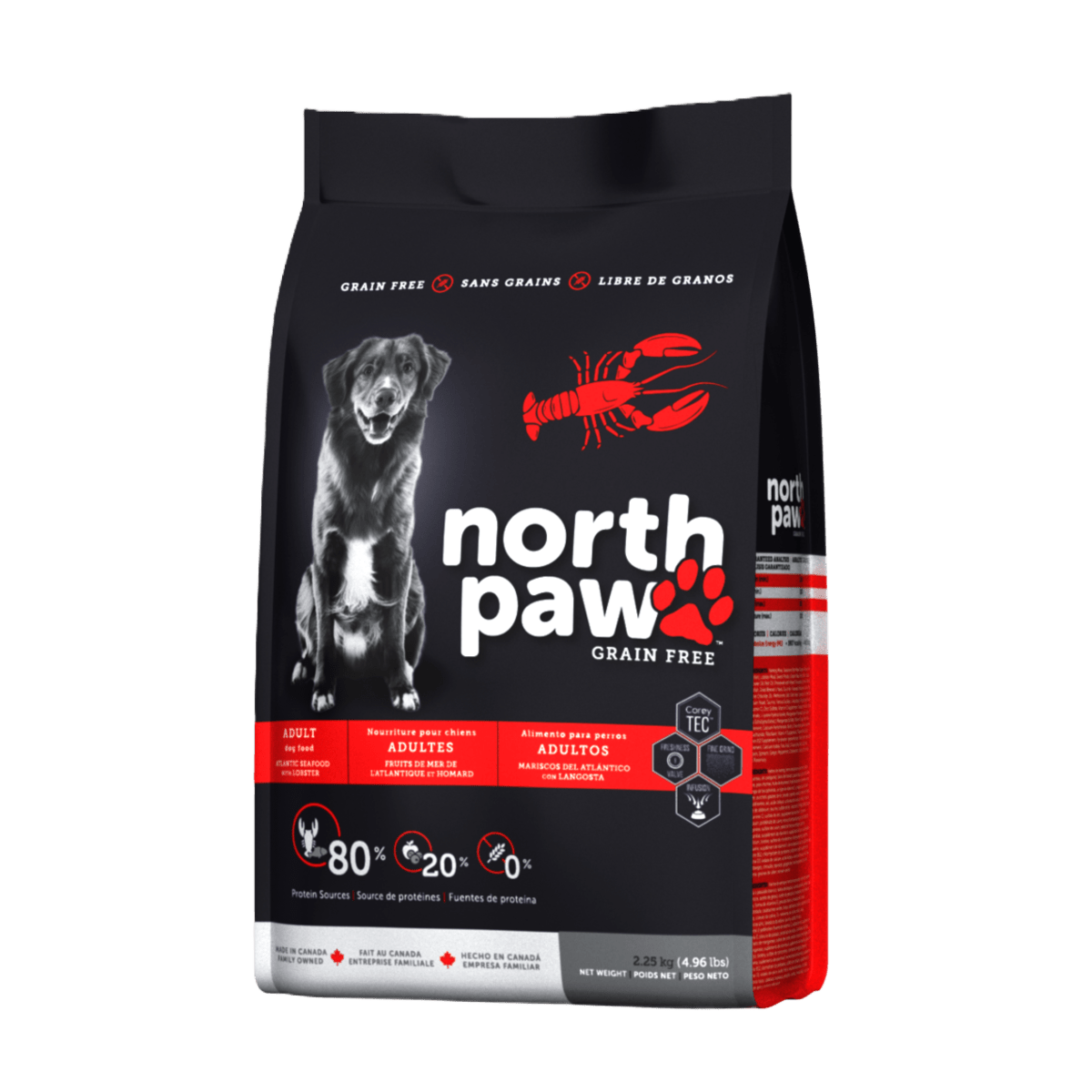 North Paw Grain Free Adult Dog Food – Atlantic Seafood & Lobster Formula