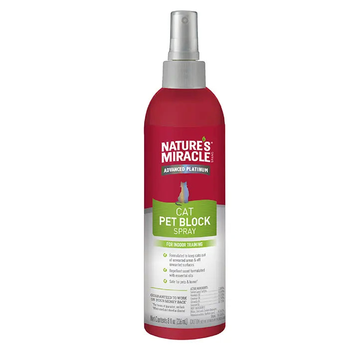 Nature's Miracle Advanced Platinum Cat Pet Block Spray