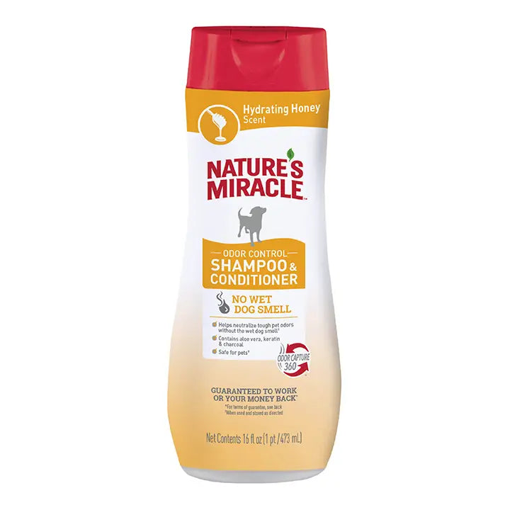 Nature's Miracle Odor Control Shampoo and Conditioner - Hydrating Honey