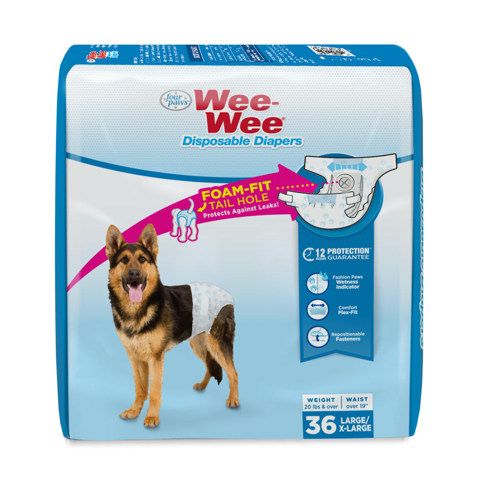 Four Paws Wee-Wee Disposable Dog Diapers 36pk