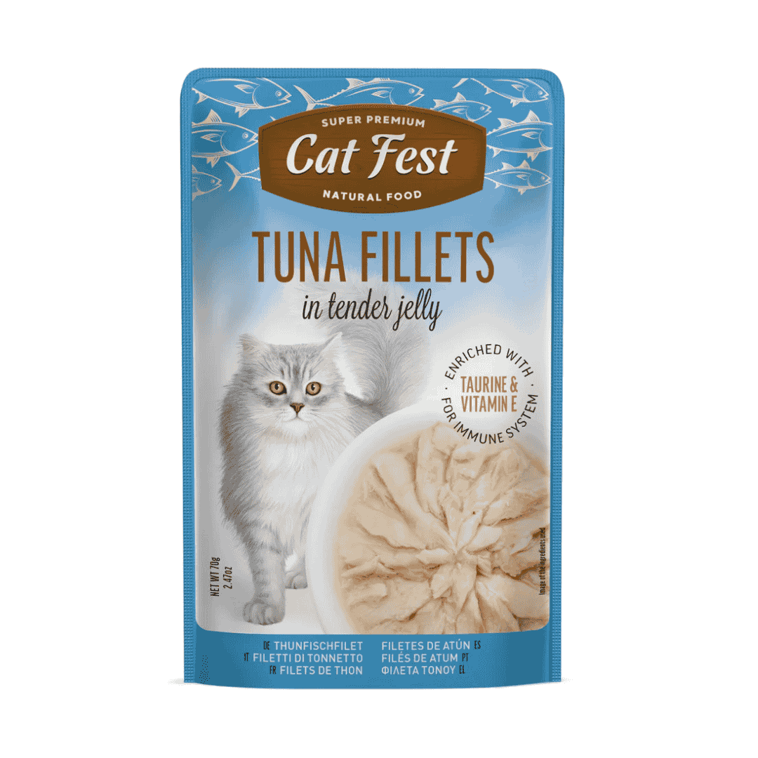 Cat Fest Tuna Fillets In Tender Jelly For Cat Wet Food
