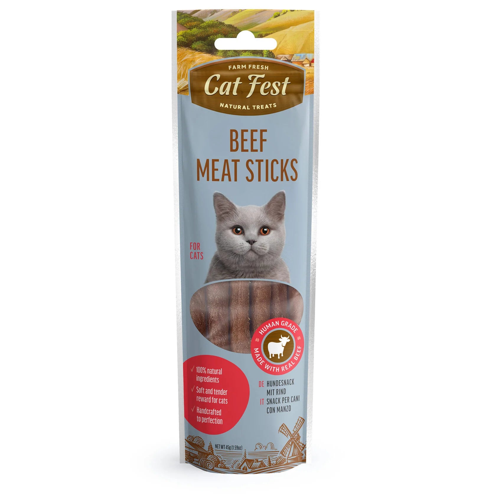 Cat Fest Beef Meat Sticks 45g